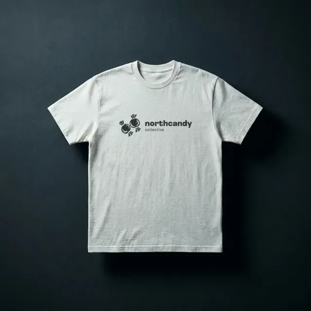 nothing loud tee — heavy cotton, small back print. placeholder product shot